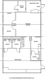 Office / Administration Modular Building Floor Plan